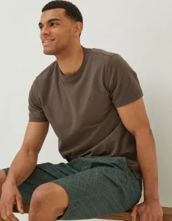 FatFace Seaton Tile Print Shorts Emerald Green Online