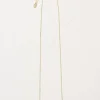 FatFace Semi Precious Disc Necklace Gold Discount