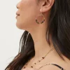FatFace Semi Precious Stone Hoops Multi Clearance