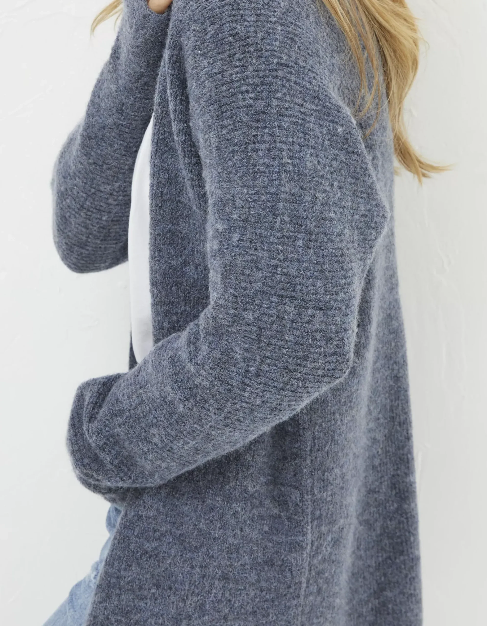 FatFace Sennan Cocoon Cardigan Charcoal Grey Hot