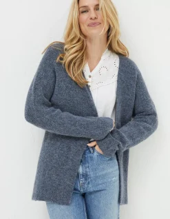 FatFace Sennen Cocoon Cardigan Grey Hot
