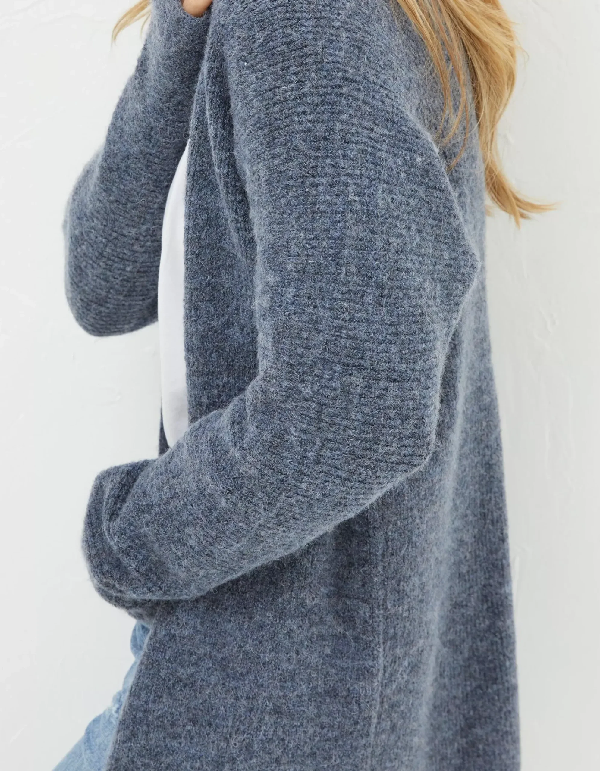 FatFace Sennen Cocoon Cardigan Grey Hot