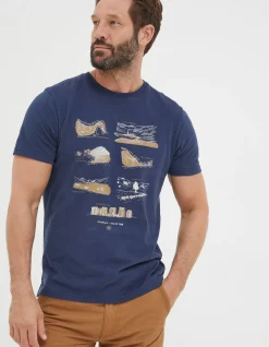 FatFace Seven Wonders T-Shirt Navy New