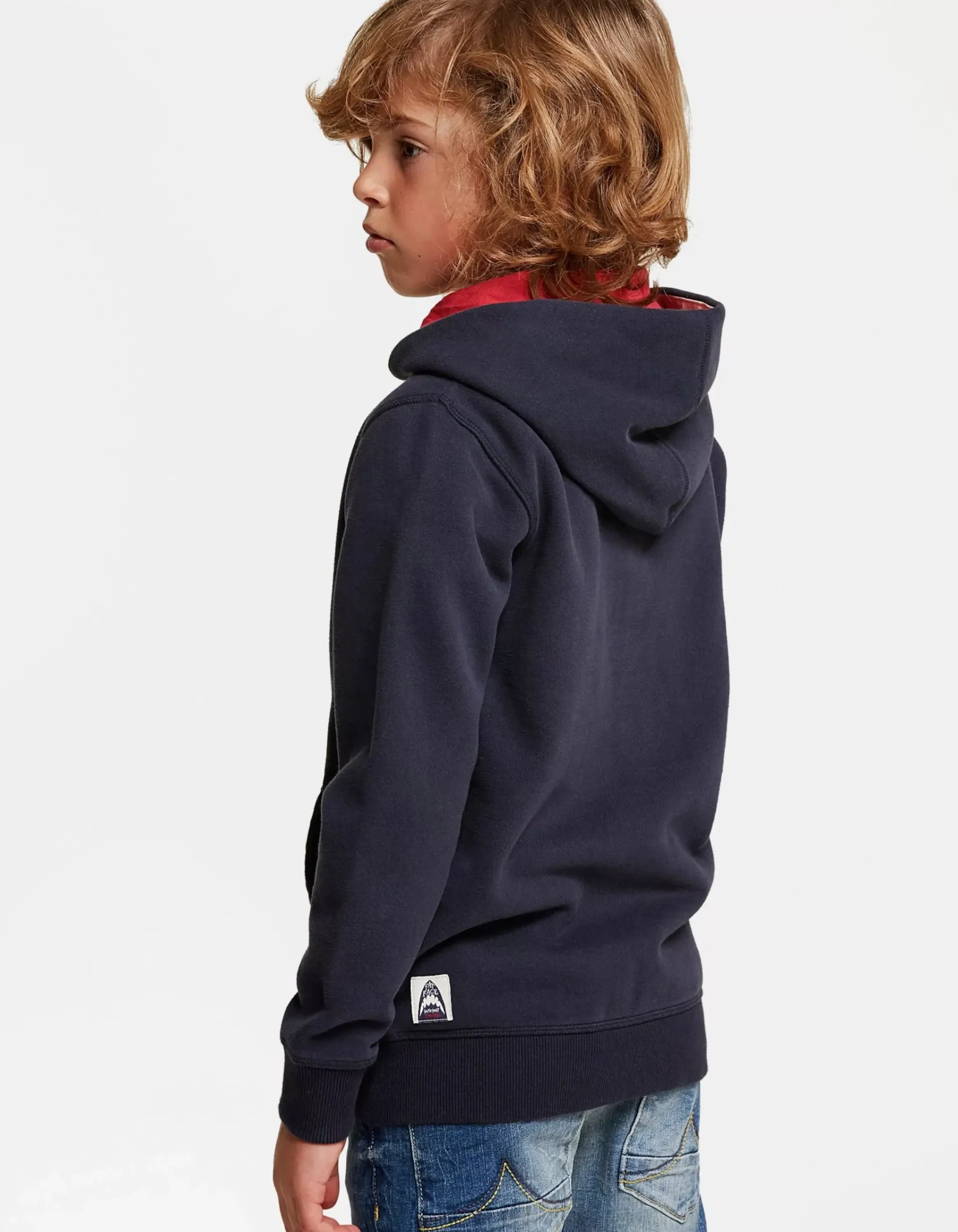 FatFace Shark Tooth Hoodie Navy Clearance