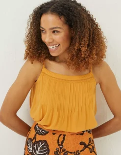 FatFace Sian Cami Top Golden Yellow Best