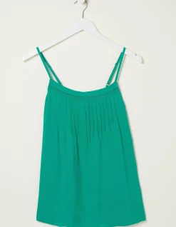 FatFace Sian Cami Top Teal Green New