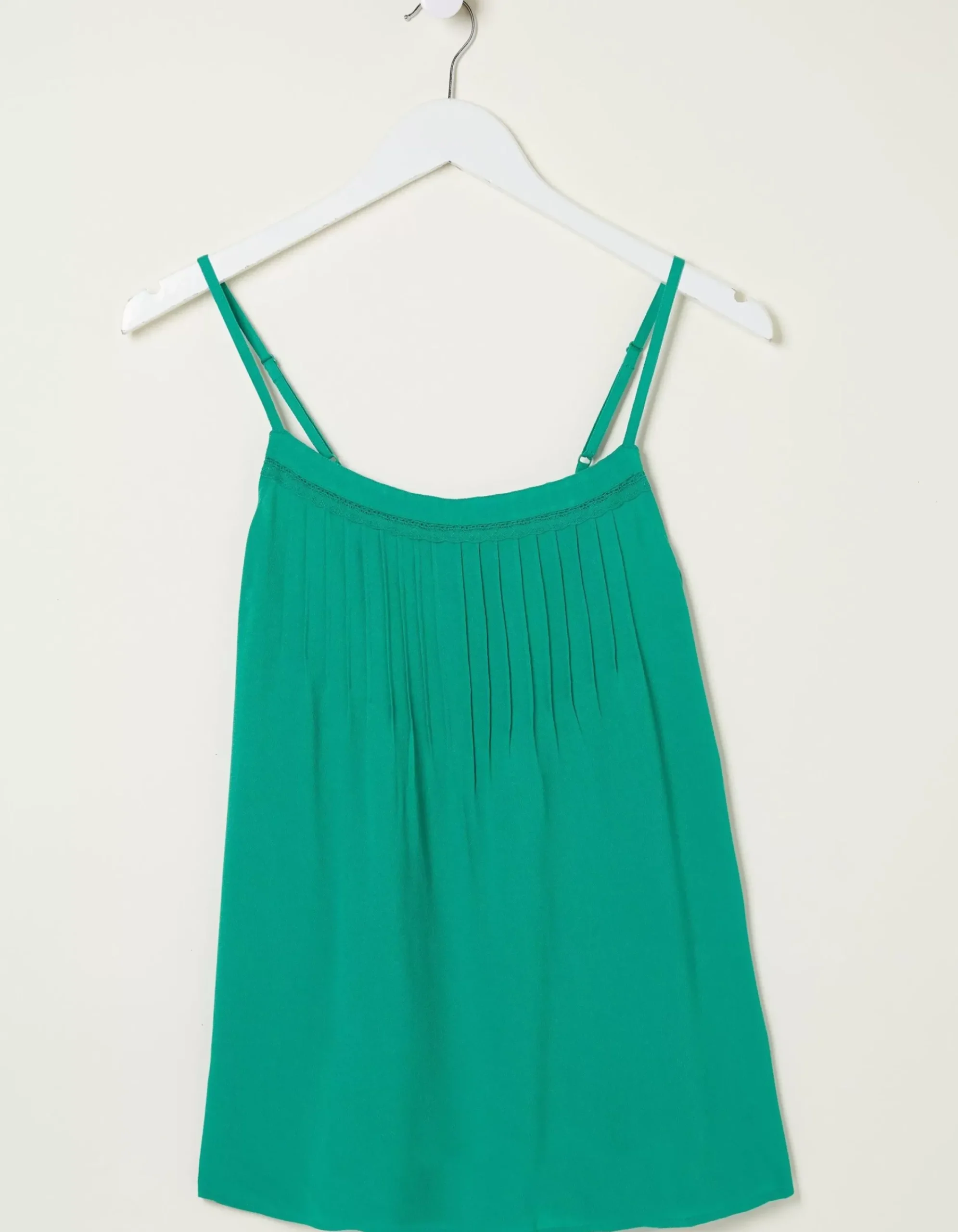 FatFace Sian Cami Top Teal Green New