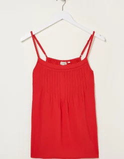 FatFace Sian Cami Top Bright Red Best