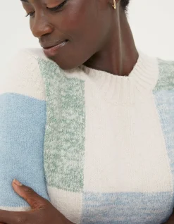 FatFace Sienna Square Patterned Jumper Multi