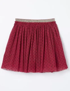 FatFace Sienna Tulle Skirt Berry Pink Hot
