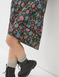 FatFace Simone Floral Jersey Dress Multi Hot