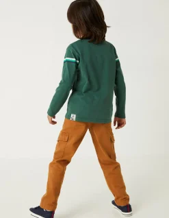 FatFace Ski Placement Graphic T-Shirt Dark Green Outlet