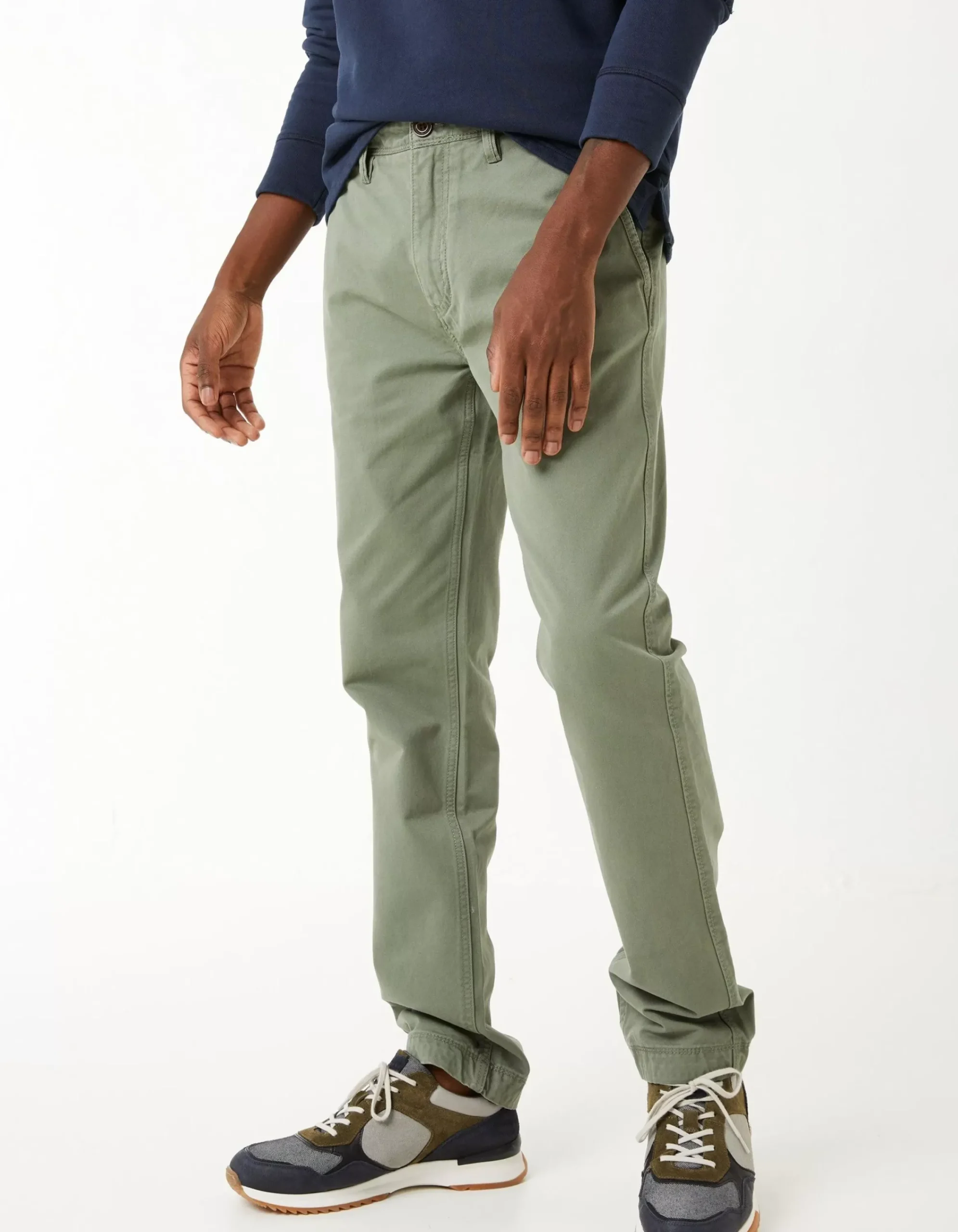 FatFace Slim Coastal Chino Mid Green Outlet