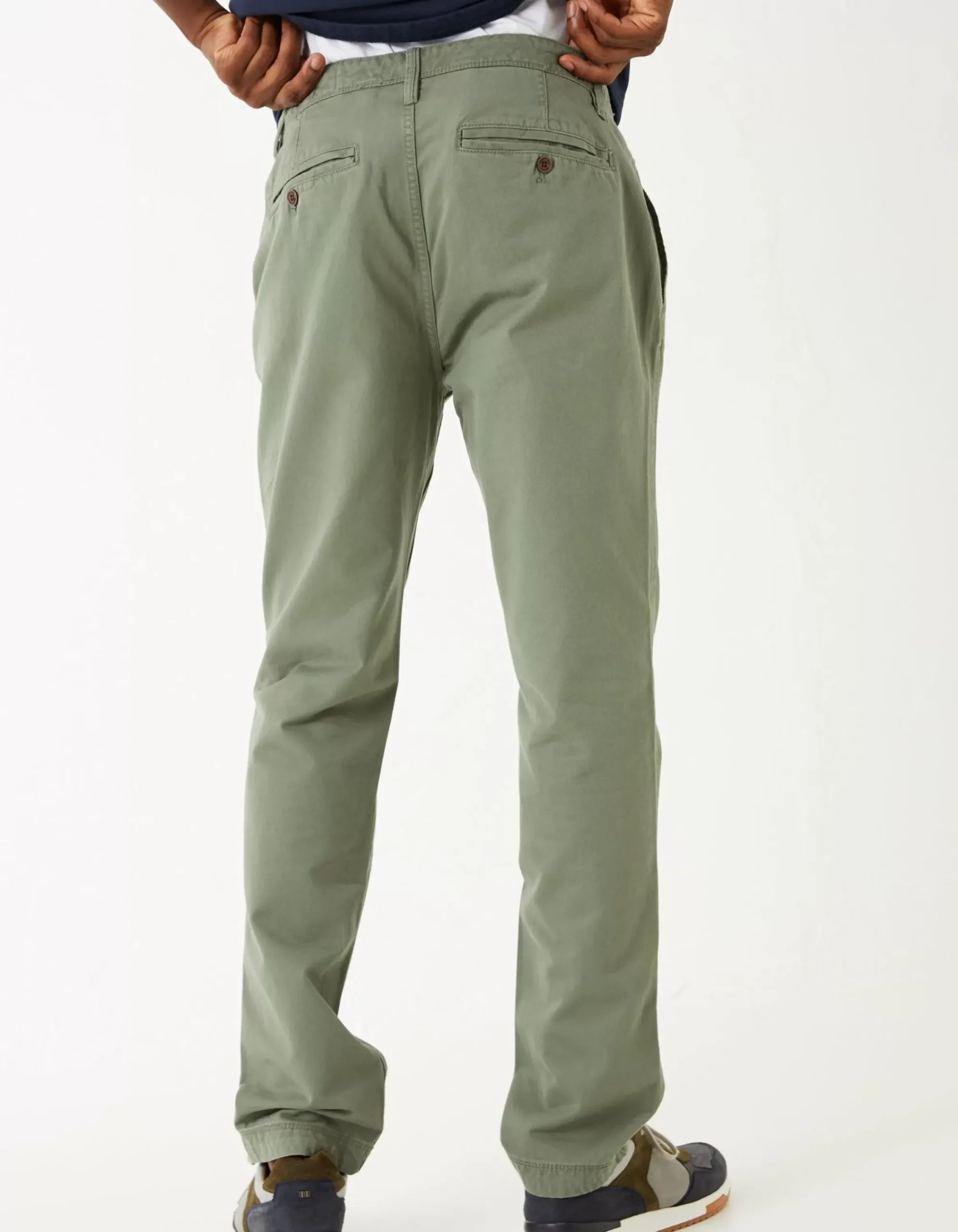 FatFace Slim Coastal Chino Mid Green Outlet