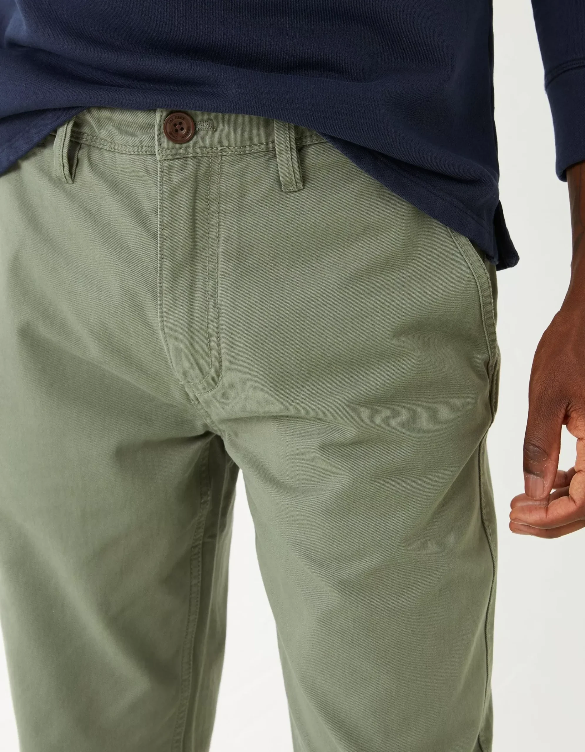 FatFace Slim Coastal Chino Mid Green Outlet