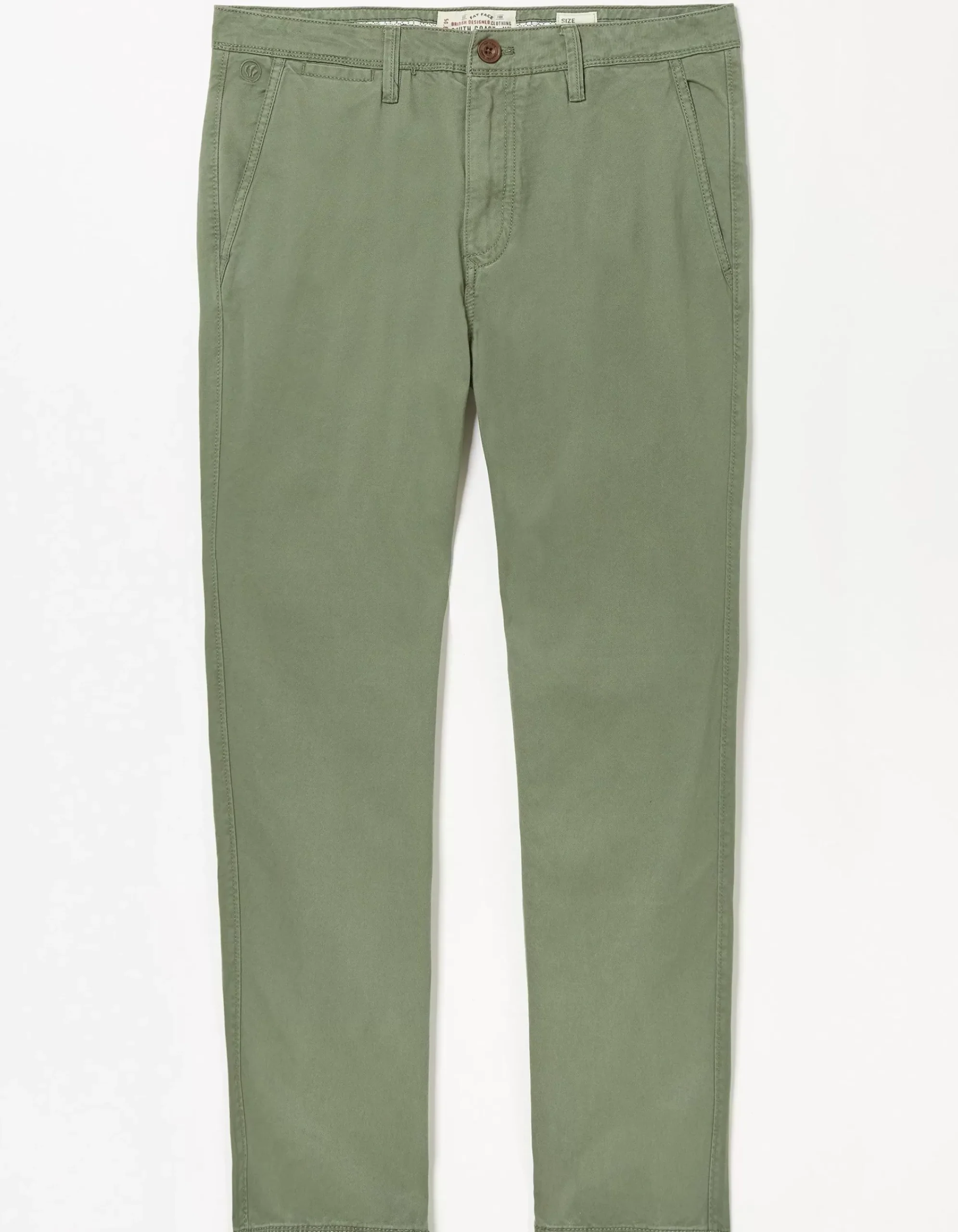 FatFace Slim Coastal Chino Mid Green Outlet