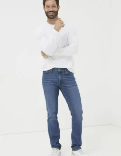 FatFace Slim Fit Jeans Stone Wash Clearance