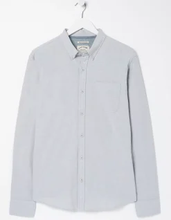 FatFace Slim Hove Oxford Shirt Grey Hot