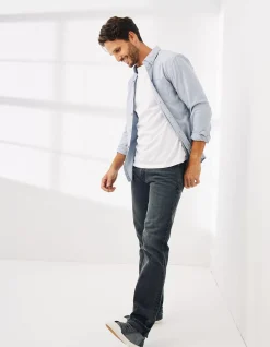 FatFace Slim Hove Oxford Shirt Blue Hot