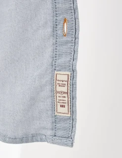 FatFace Slim Hove Oxford Shirt Blue Hot