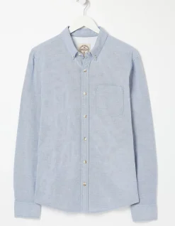 FatFace Slim Hove Oxford Shirt Blue Hot