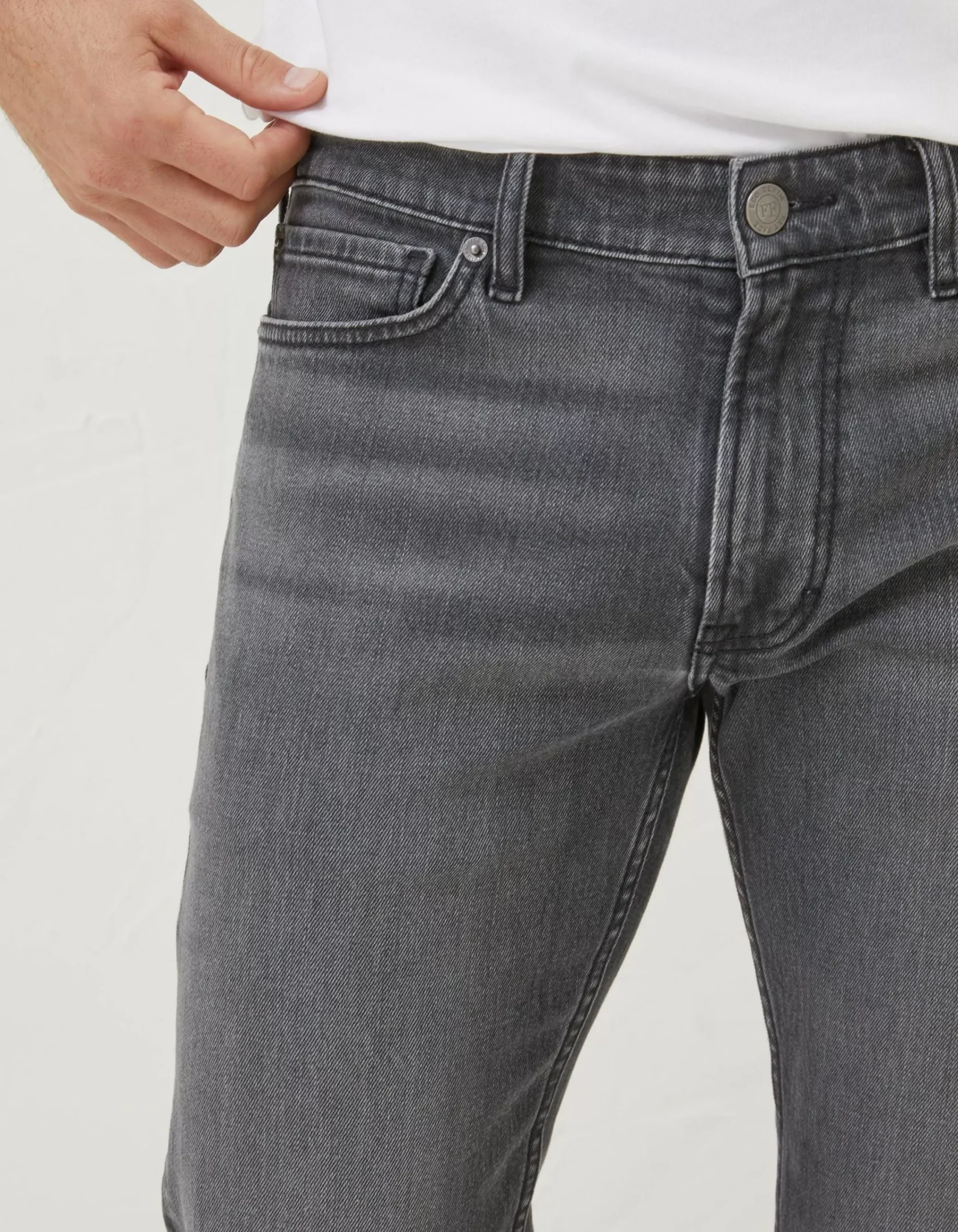 FatFace Slim Wash Jeans Grey Outlet