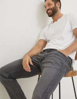 FatFace Slim Wash Jeans Grey Outlet