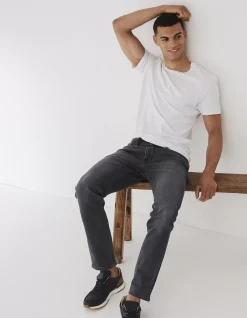 FatFace Slim Wash Jeans Grey Outlet