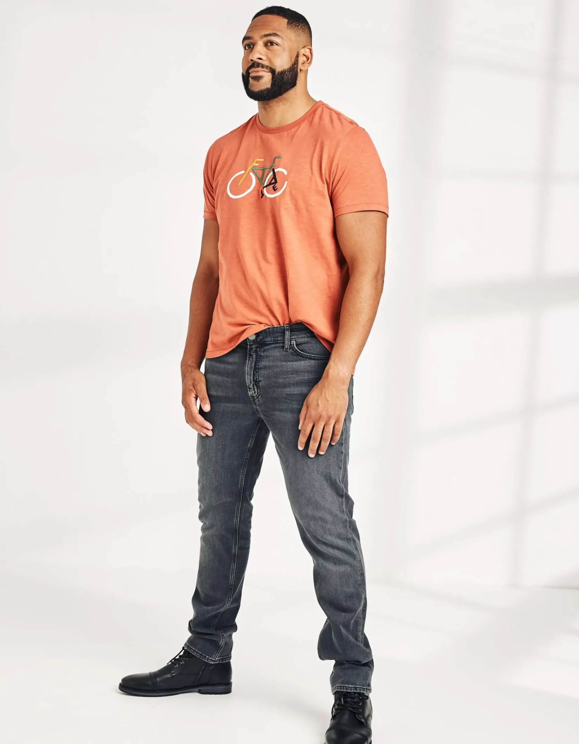 FatFace Slim Wash Jeans Grey Outlet