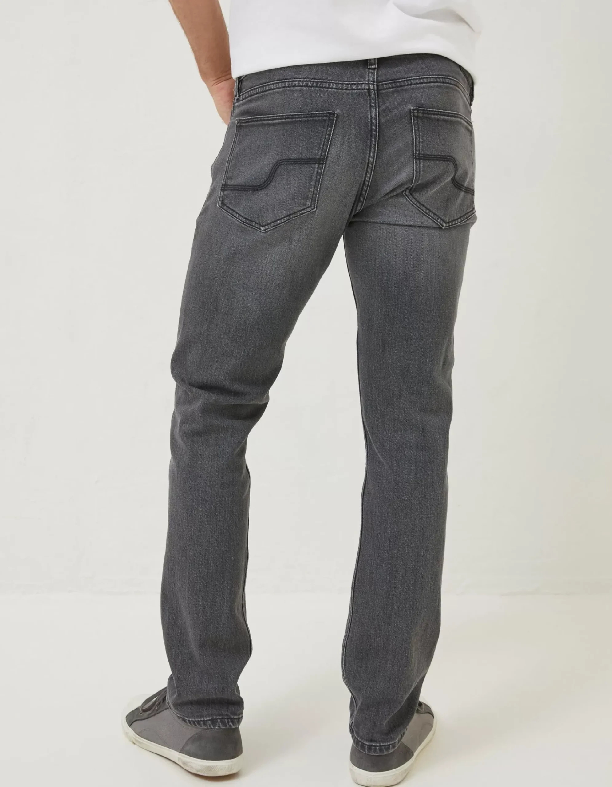 FatFace Slim Wash Jeans Grey Outlet
