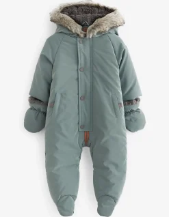 FatFace Solid Snowsuit Green Discount
