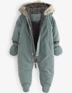 FatFace Solid Snowsuit Green Discount