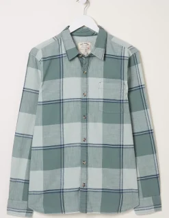 FatFace Somerset Check Shirt Green New