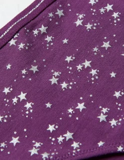 FatFace Sparkle Star Mini Knickers Purple New
