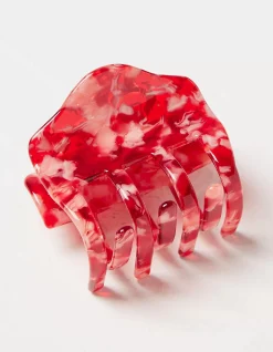 FatFace Square Claw Clip Cherry Red Best