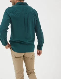 FatFace Square Geo Print Shirt Emerald Green Sale