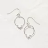 FatFace Star Drop Earrings Silver Outlet