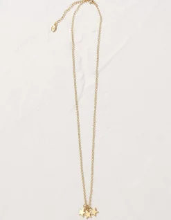 FatFace Star Necklace Gold Outlet