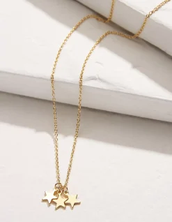 FatFace Star Necklace Gold Outlet