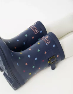 FatFace Star Wellies Navy Discount