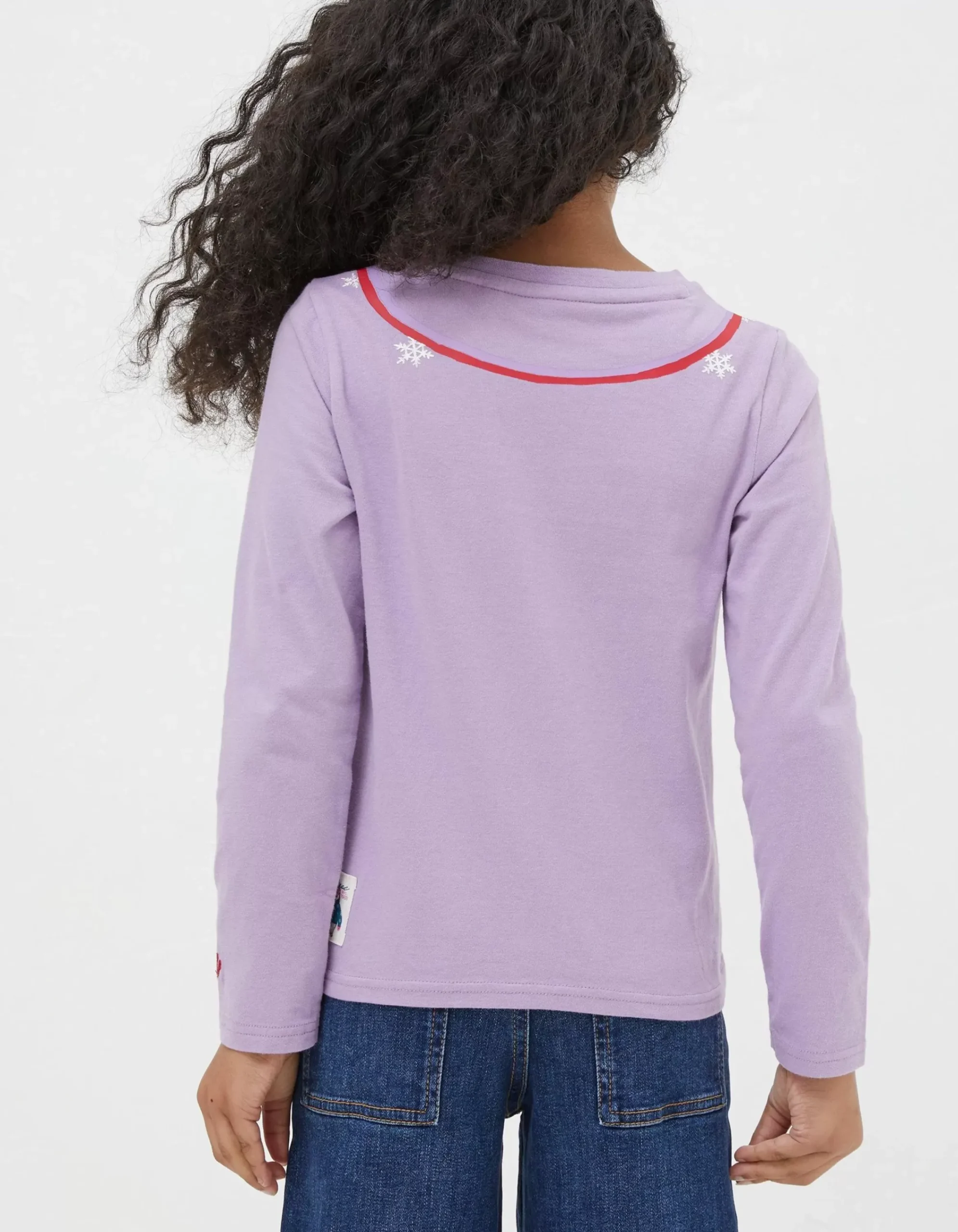 FatFace Stay Cosy T-Shirt Lilac Discount