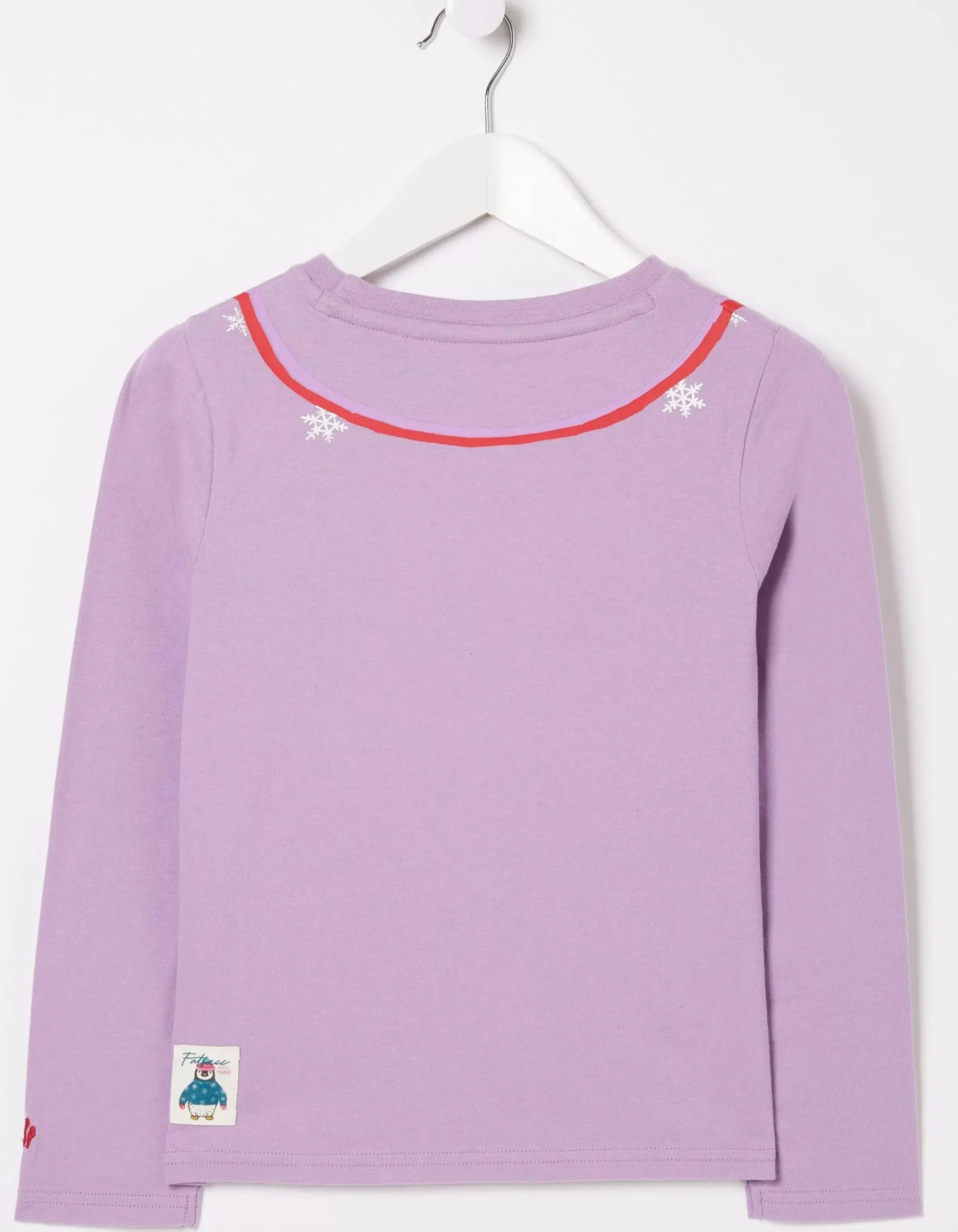 FatFace Stay Cosy T-Shirt Lilac Discount