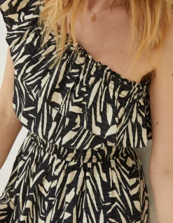 FatFace Stella Paint Stroke Jumpsuit Black Online