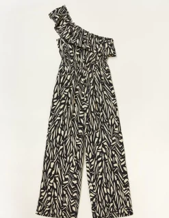 FatFace Stella Paint Stroke Jumpsuit Black Online
