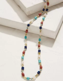 FatFace Stone And Bead Necklace Multi Best