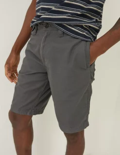 FatFace Stow Flat Front Shorts Dark Grey Online
