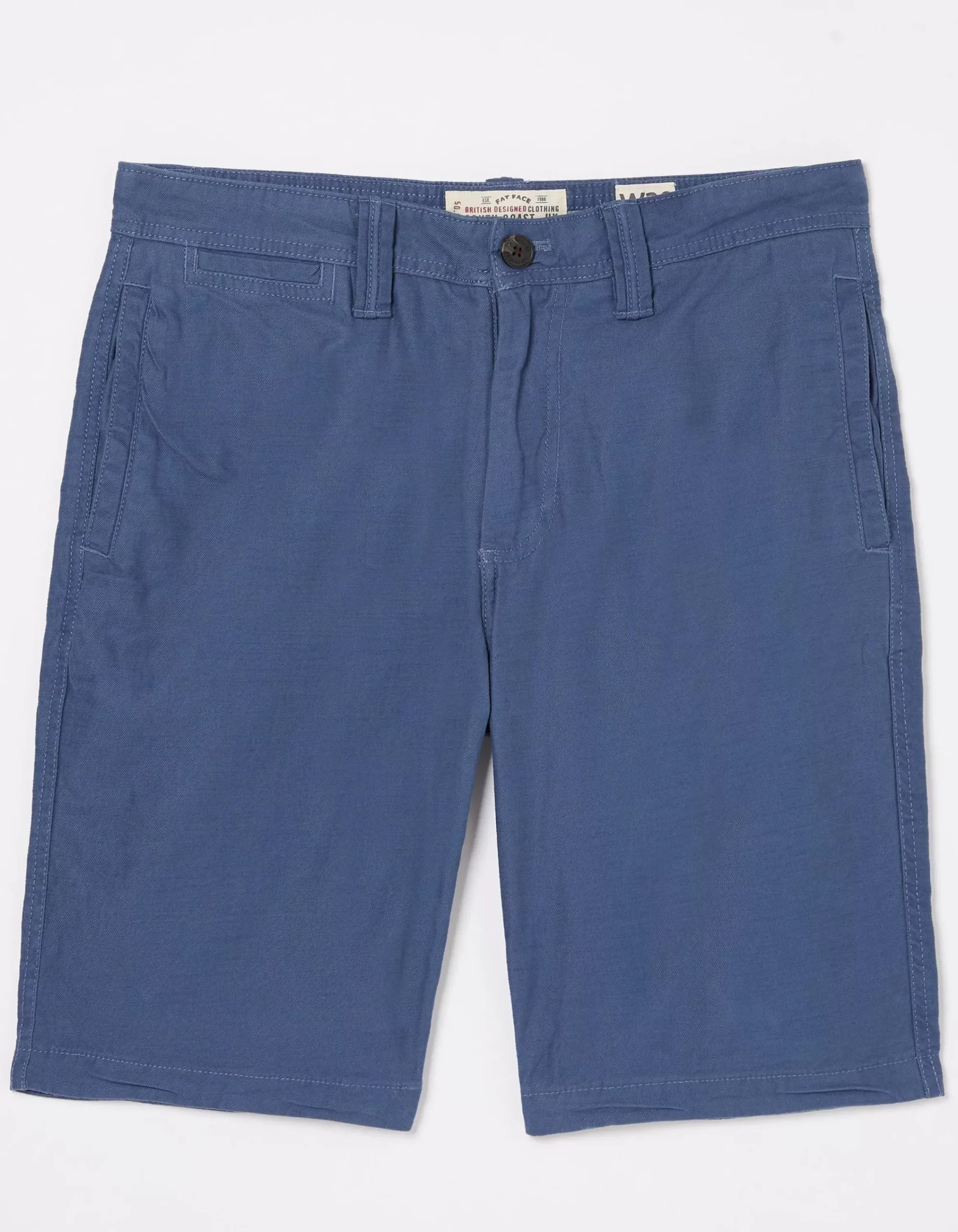 FatFace Stow Flat Front Shorts Washed Blue Hot