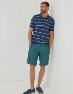 FatFace Stow Flat Front Shorts Teal Green Discount