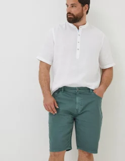 FatFace Stow Flat Front Shorts Teal Green Discount