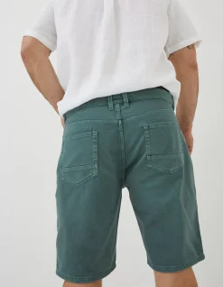 FatFace Stow Flat Front Shorts Teal Green Discount
